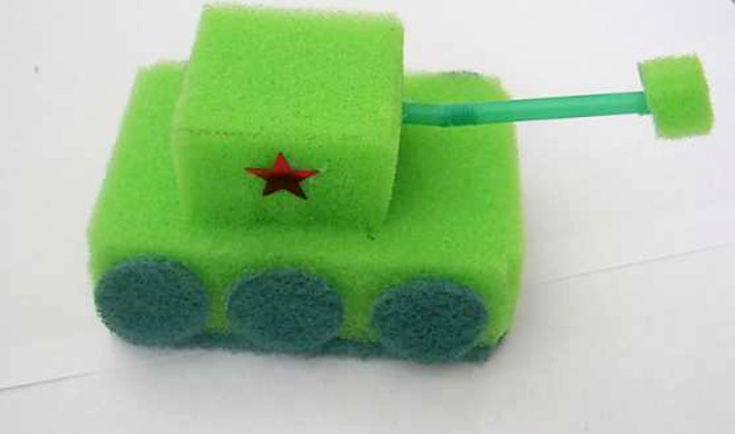 Танк из губки